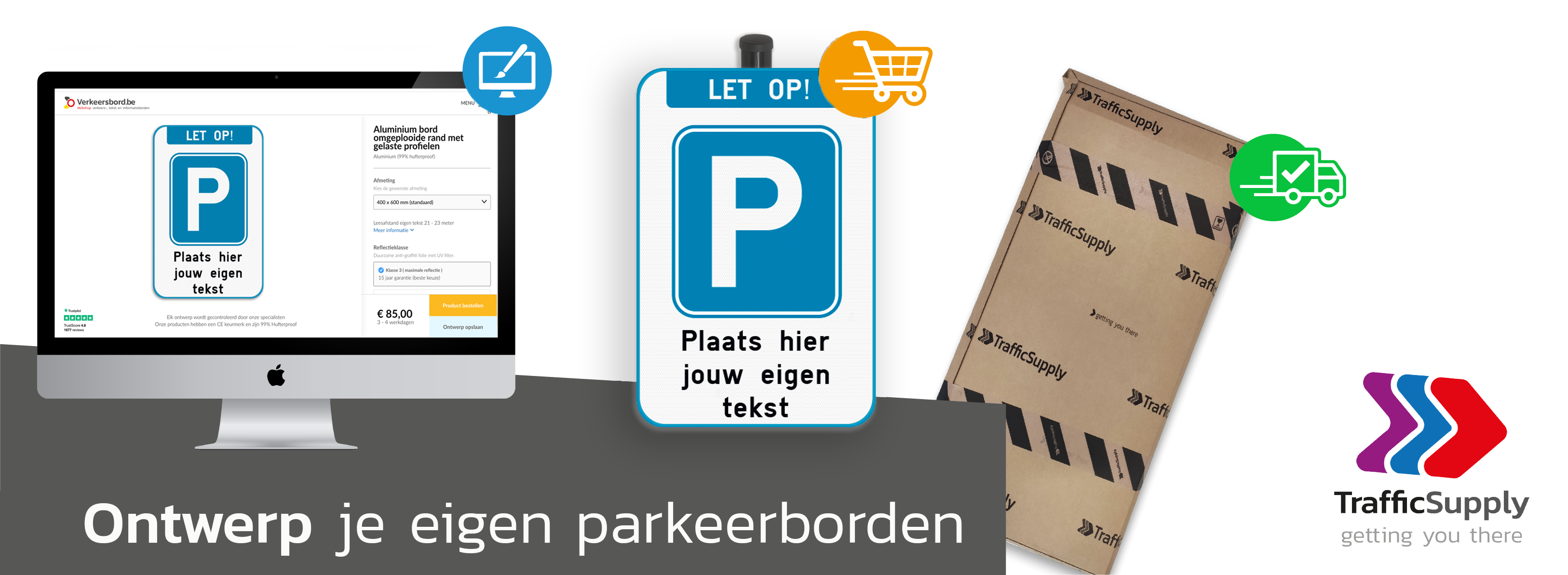 Parkeerborden kopen | Online ontwerpen & bestellen geleverd